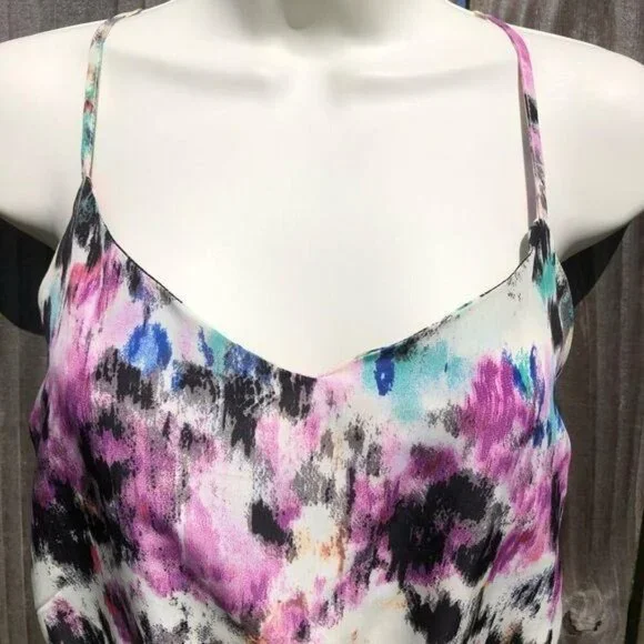 NWT Parker Large Romper Jumpsuit Sleeveless Watercolor Oasis Scout Shorts Mini - Picture 8 of 12